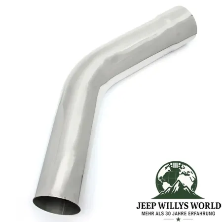 Auspuff Rohrbogen Universal Edelstahl 45° Ø 57mm / 2,25" Jeep