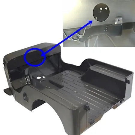 Body Tub Jeep CJ3B 57-64
