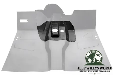 Front central footwell floor pan repair panel Jeep CJ5 55-71