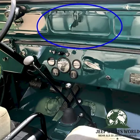 Windshield Frame vent flap Jeep CJ3A 49-53