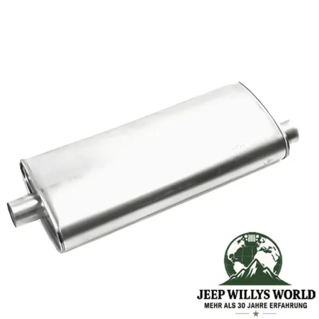 Endschalldämpfer (aluminisiert) für 4,0L, 5,2L und 5,9L Benzin Motor. Jeep Grand Cherokee ZJ / ZG (1996-1998).