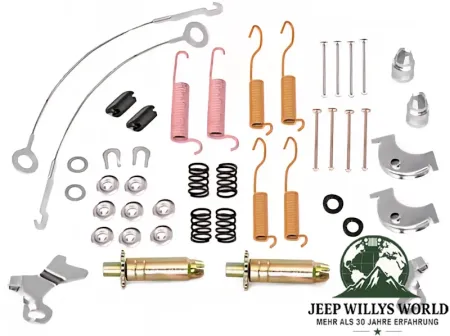 Brake Spring and Hardware Kit with Brake Adjuster Rear 10'' Brake Jeep CJ Wrangler Cherokee 78-89