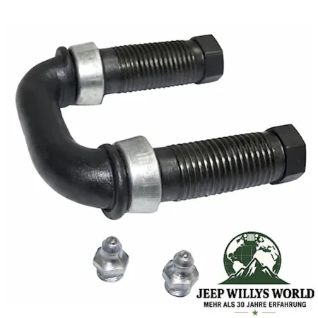 Blattfeder Federschäkel Kit vorne oder hinten links Jeep CJ + Willys 41-64