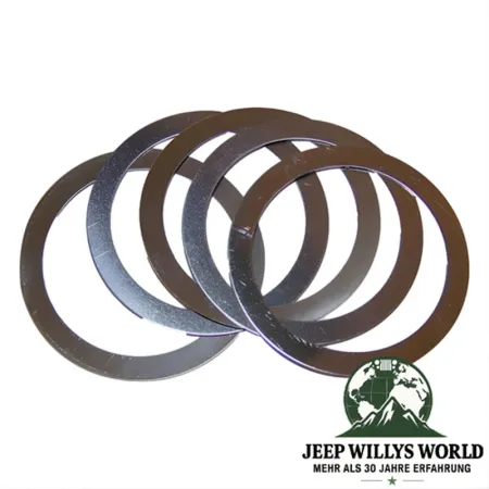 Einstellscheiben Ausgagswelle Dana 20, 300 Verteilergetriebe Ausgang Jeep SJ J Serie / CJ5 / CJ6 / CJ7 / CJ8 (62-86), Nahansicht.