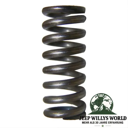Shift Rod Poppet Spring Dana 18, 20, 300 Transfer Case Jeep SJ, J Series, CJ, Willys (41-86). Close-Up.