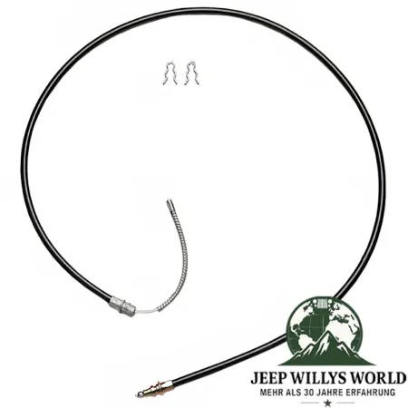 Raybestos Handbremsseil hinten rechts. Jeep CJ5 CJ7 CJ8 (1981-1986), vollständige Ansicht.