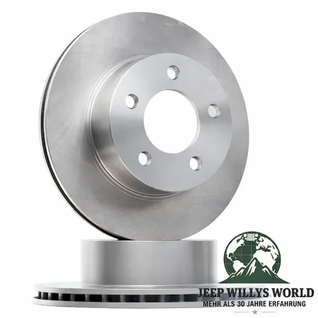 Brake Rotor Pair Front Jeep Wrangler + Cherokee 84-89