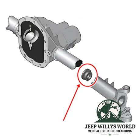 Axle Shaft Inner Seal Front Axle Dana 30 Jeep CJ + Wrangler + Cherokee + Grand Cherokee 72-06