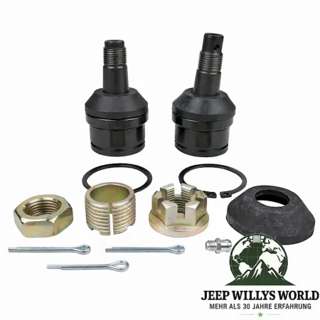 Achsschenkelbolzen Set Traggelenke vorne oben und unten Jeep CJ5 CJ6 CJ7 CJ8 / SJ & J-Serie / C104 Commando (1972-1991).