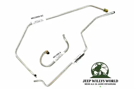 Fuel Line Set Fuel Pump to Carburetor Stainless Steel Jeep 4,2 L 81-86