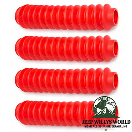 Stoßdämpfermanschetten Set Universal rot Jeep 76-18