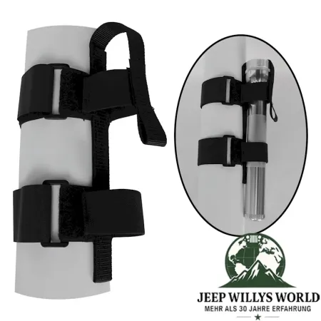 Rollbar Flashlight Universal Holder Jeep 76-25