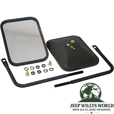 Trail Mirror Pair Black Jeep CJ + Wrangler 76-