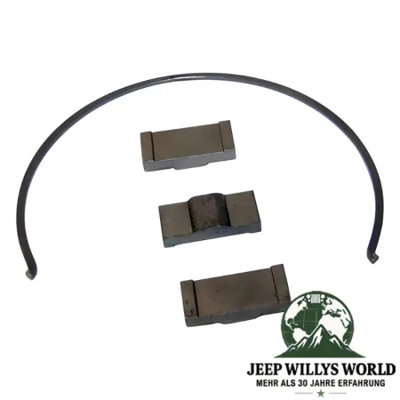 Synchronring Feder und Spannring Set 5. Gang AX15 Schaltgetriebe Jeep XJ / YJ / TJ / ZJ  (87-99), voller Lieferumfang abgebildet (2 Federn, 3 Steine).