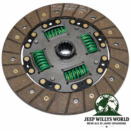 Crown Clutch Disc for 2.1L diesel engine. Jeep Cherokee XJ / Comanche MJ (1984-1990)