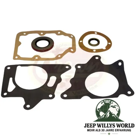 Gasket and Seal Kit T150 Transmission Jeep CJ (76-79), full scope of delivery pictured.