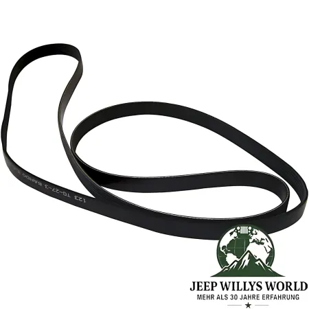 Keilrippenriemen 2,4l, 3,l, 4,2l & 4,7l Jeep SJ, J-Serie, CJ, Grand Cherokee WJ WG WH WK, Commander XK, Liberty KJ (83-05).