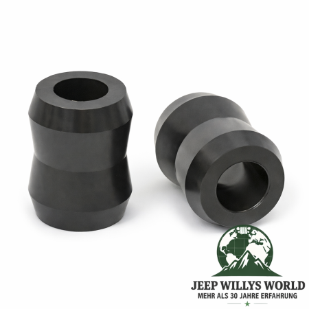 Stoßdämpferbuchsen Paar Schwarz Jeep CJ + Wrangler + Cherokee + Grand Cherokee 76-06