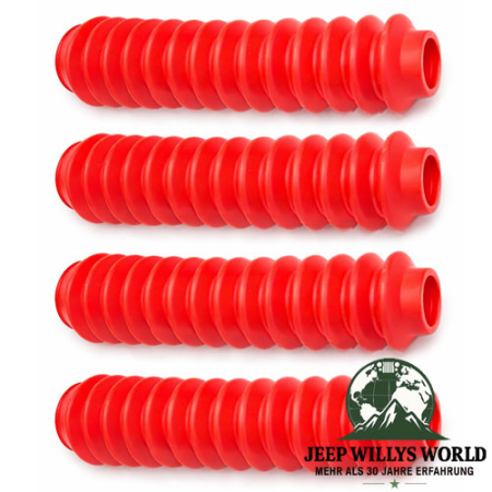 Stoßdämpfermanschetten Set Universal rot Jeep 76-18