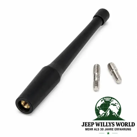 Rugged Ridge Antennenstab Flexibel 15cm Jeep Wrangler TJ JK JL / Gladiator JT (1996-2026)