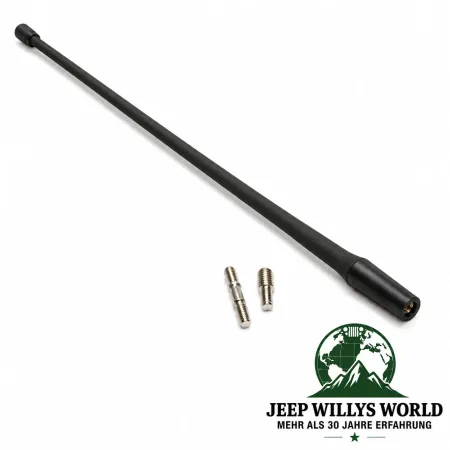 Rugged Ridge Antennenstab Flexibel 23cm Jeep Wrangler TJ JK JL / Gladiator JT (1996-2026)