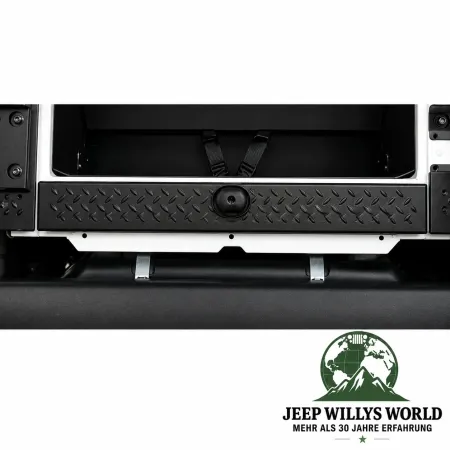 Rugged Ridge Tailgate Sill Cover Body Armor black diamond plate look Jeep Wrangler TJ (1996-2006)