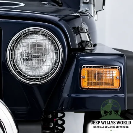 Lampenschutzgitter Edelstahl Set 6-teilig Jeep Wrangler 96-06