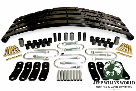 Blattfedern Komplettsatz verstärkt mit Schäkel Jeep Wrangler 87-95