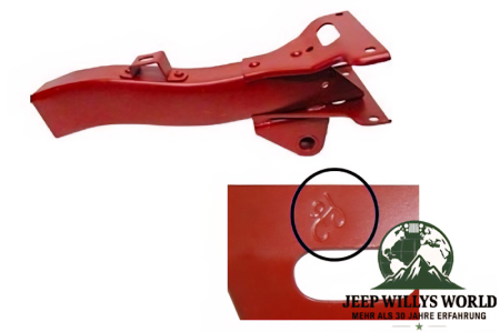 Chassis Frame Repair Section front right 18" F-Mark Ford GPW 41-45