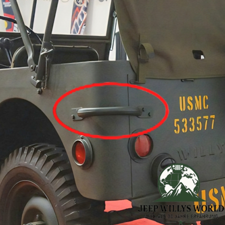 Handle rear body corner Jeep Willys MB M38 M38A1 CJ Ford GPW 41-71