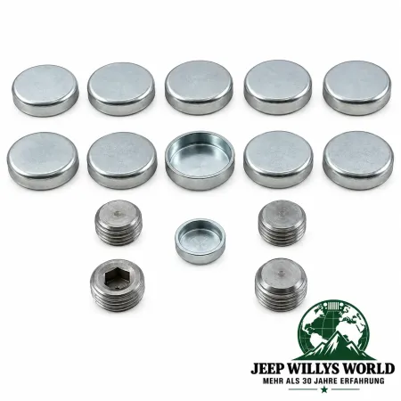 Enginetech Engine Expansion Plug Steel Set Jeep Grand Cherokee WJ WG WH WK / Commander XH XK 4.7L 8 Cyl. Engine (99-09)