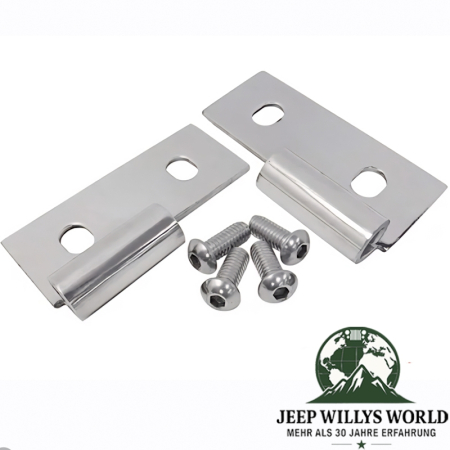 Türscharniere Set unten Edelstahl CJ + Wrangler YJ TJ 76-06