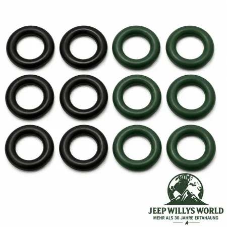 Kraftstoff Einspritzdüsen Dichtring Satz Jeep Wrangler, Cherokee , Grand Cherokee , Commander , 3,7L + 3,8L (04-11)