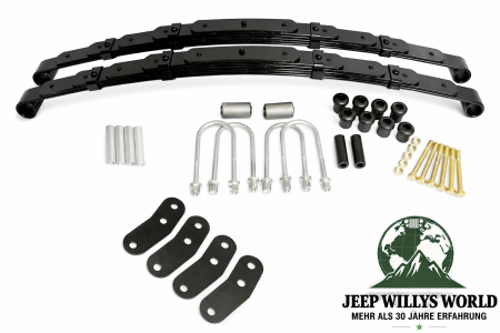 Blattfedern Komplettsatz verstärkt hinten mit Schäkel Jeep Wrangler 87-95
