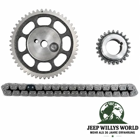 Enginetech Steuerkettensatz 3 teilig Steuerkette, Kurbelwellenrad, Steuerkettenführung 4,0L Jeep Wrangler YJ TJ / Cherokee XJ / Grand Cherokee ZJ ZG (1994-1998)