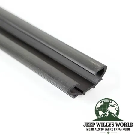 Fairchild weatherstrip door glass seal, left or right side full door. Jeep Wrangler TJ (1996-2006), seal profile