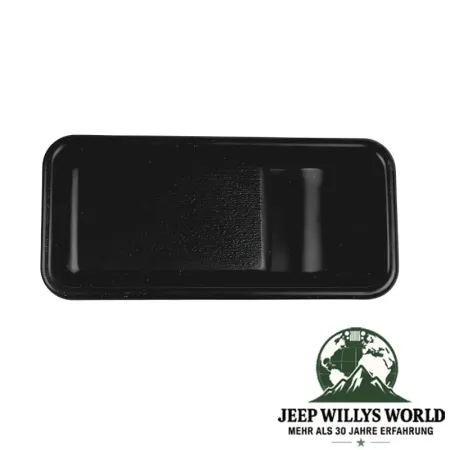 Crown outside halfdoor paddle handle, driver side. Jeep Wrangler YJ TJ (1987-2006) front side