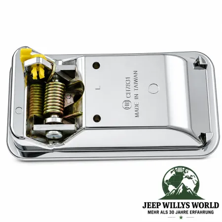 Dorman Door Paddle Handle Chrome Outside Halfdoor Left Jeep Wrangler YJ TJ (1987-2006)