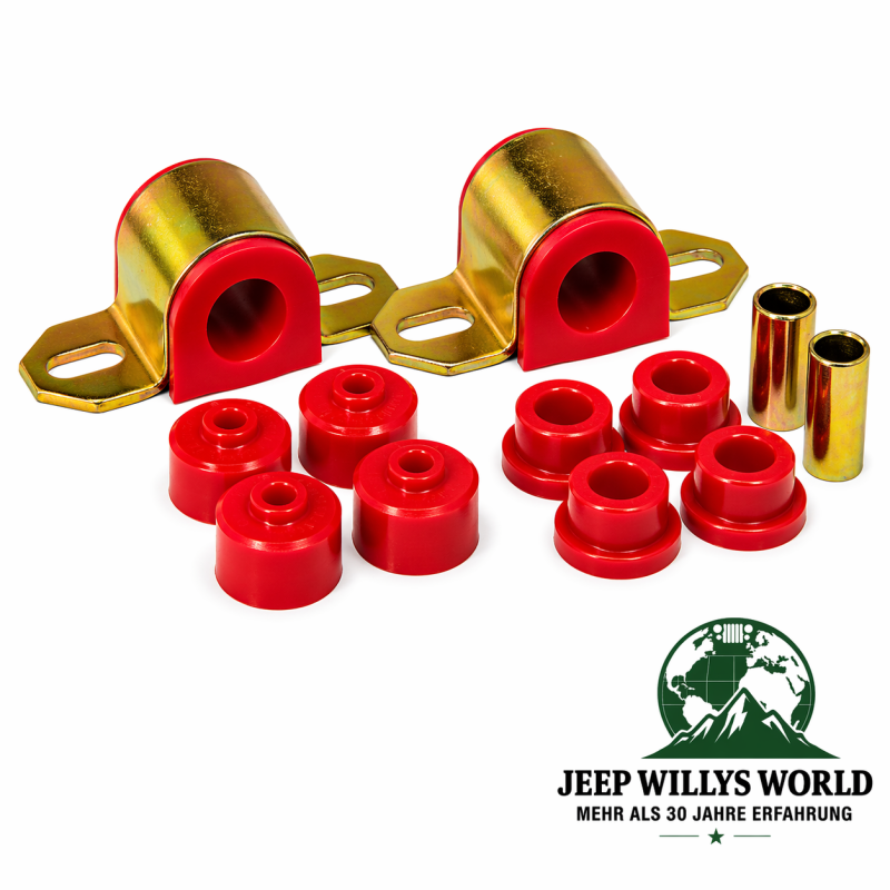 Sway Bar Bushing Set Front Ø 25,4 mm Red Jeep Grand Cherokee 92-98