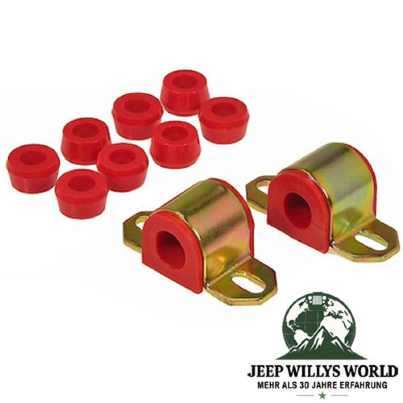 Sway Bar Bushing Set  Ø 22mm PU front Red Jeep CJ 76-86