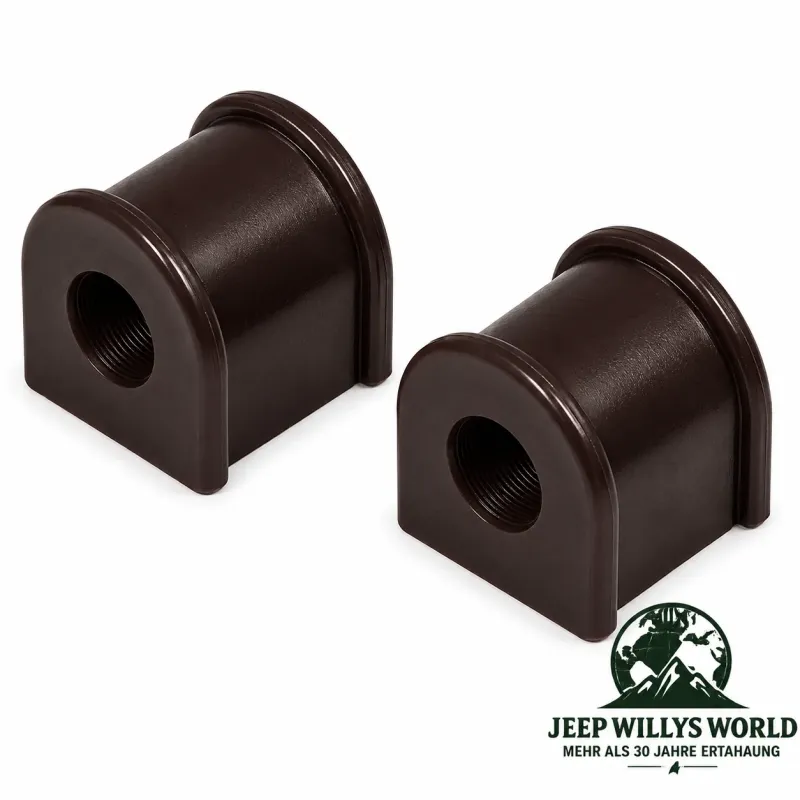 Prothane Stabilisatorgummi Paar hinten Ø 19 mm, Polyurethan schwarz. Jeep Wrangler JK (07-18)