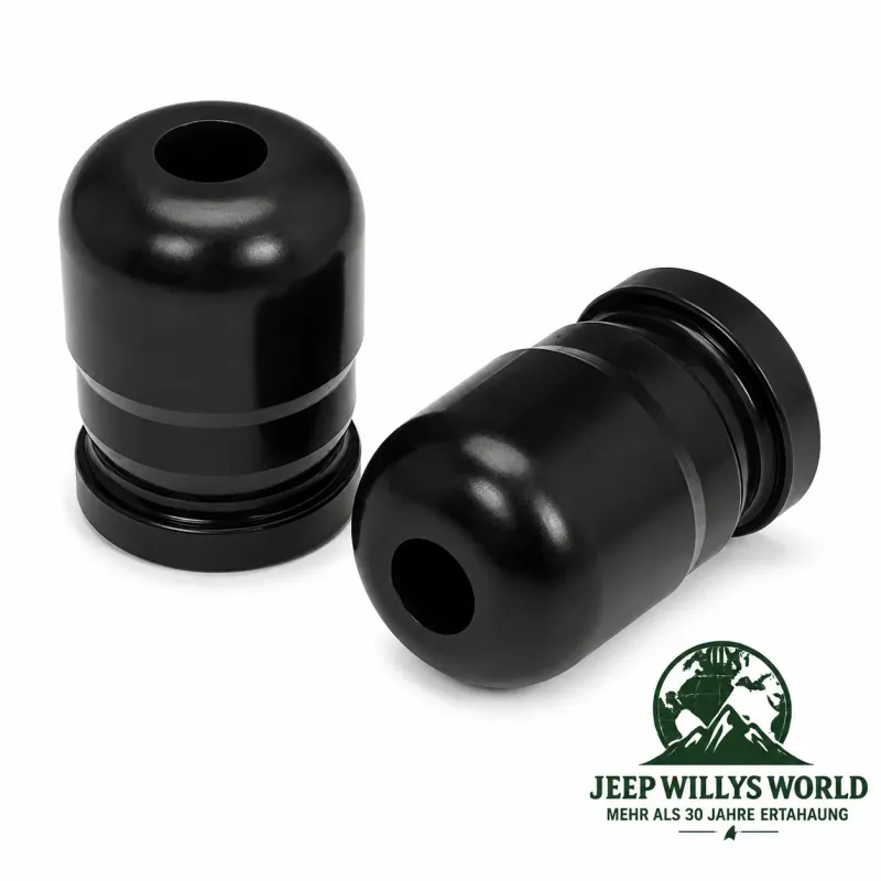 Prothane Achsanschlaggummi Paar Polyurethan vorne schwarz Jeep Wrangler JK (07-18)
