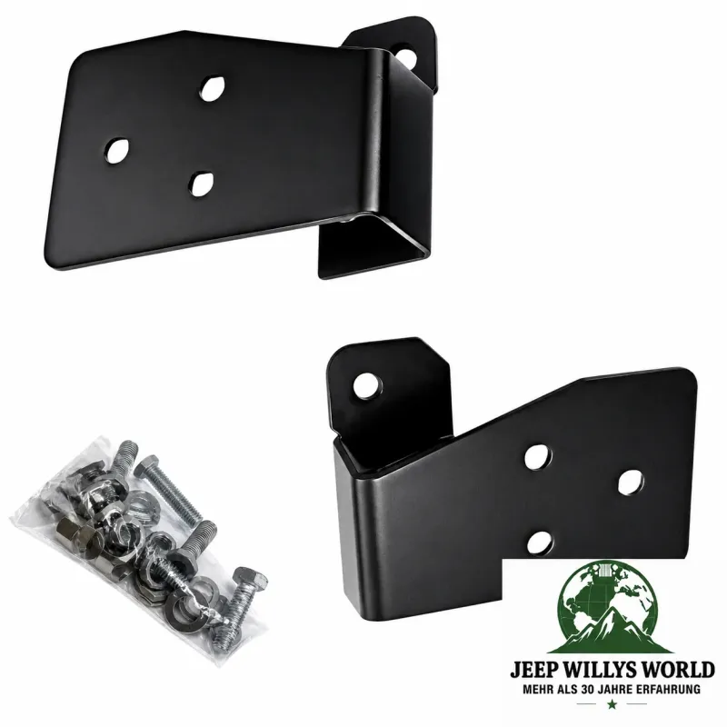 Rugged Ridge Spiegelhalter Paar Schwarz Pulverbeschichtet Jeep Wrangler TJ (2003-2006)
