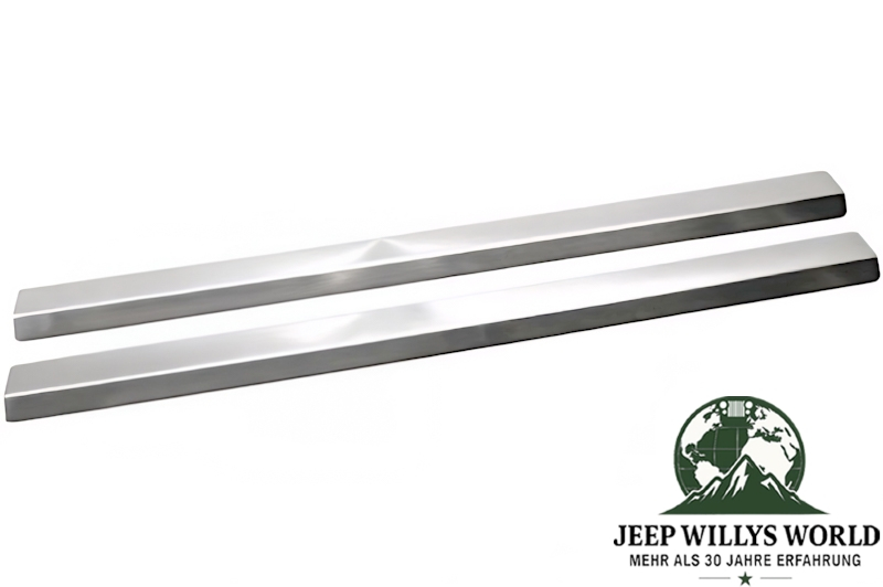 Einstiegskantenschutz Paar Edelstahl Jeep CJ + Wrangler YJ 76-95