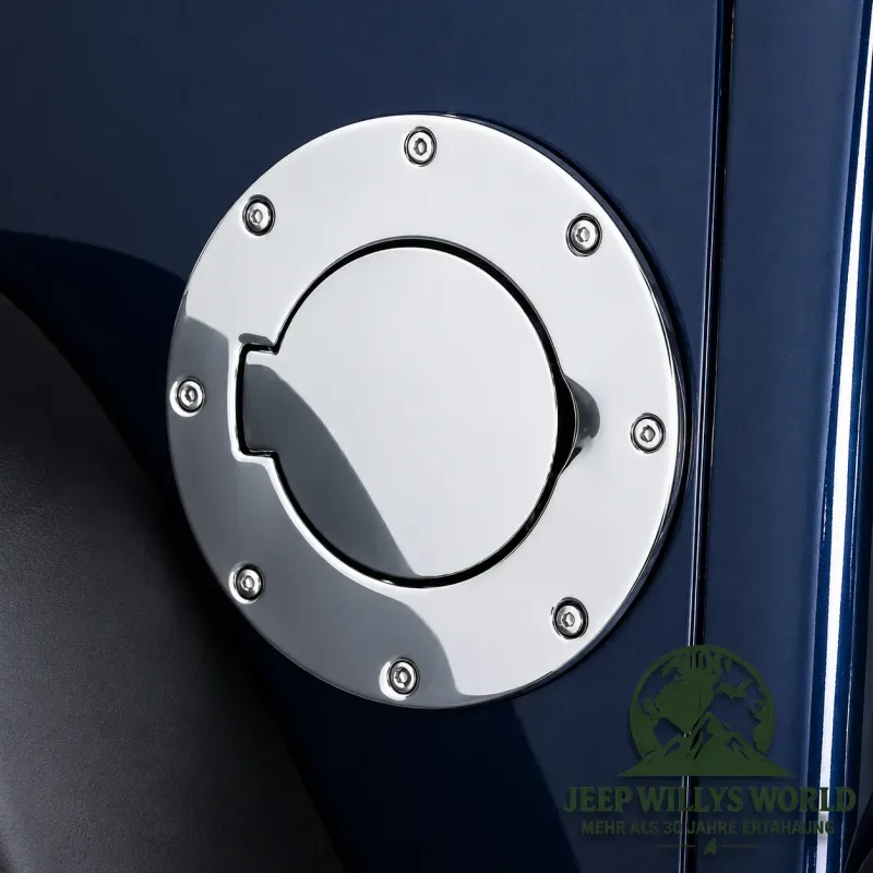 Rugged Ridge Tankblende Tankdeckel Tankcover Tankfüllstutzen Edelstahl Jeep Wrangler JK (07-18)