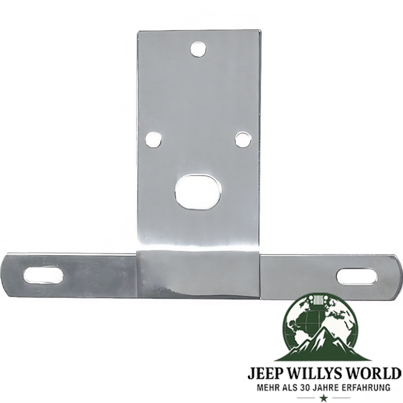 Kennzeichenhalter Nummernschild Halter Edelstahl Jeep CJ 76-86