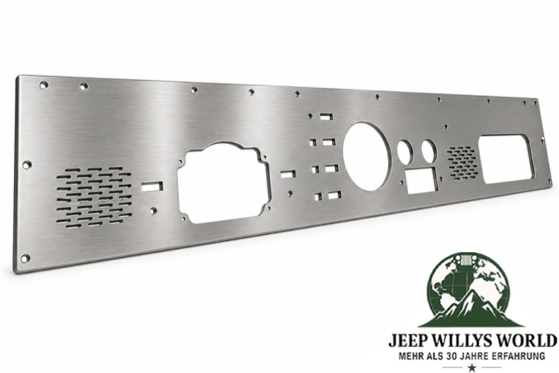 Armaturenbrett Panel Edelstahl Jeep CJ5 CJ7 CJ8 76-86