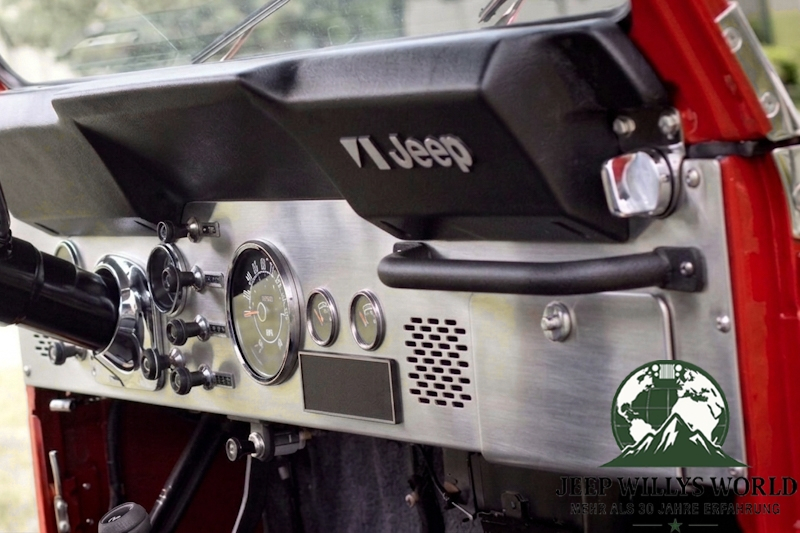 Armaturenbrett Panel Edelstahl Jeep CJ5 CJ7 CJ8 76-86