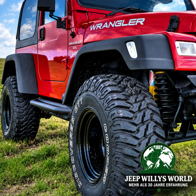 Rugged Ridge Kotflügelverbreiterung 7" - 17,78cm 6-teilig Set schwarz Kunststoff Jeep Wrangler TJ (96-06)