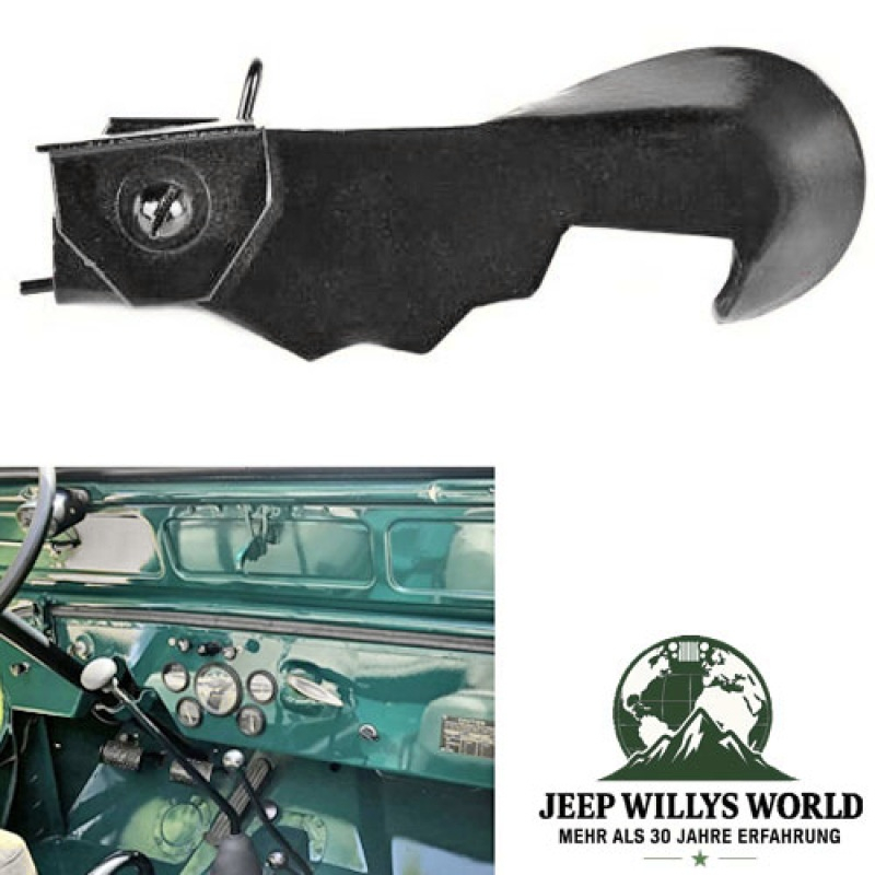 Windshield Frame Handle latch ventilation flap Jeep CJ3A 49-53